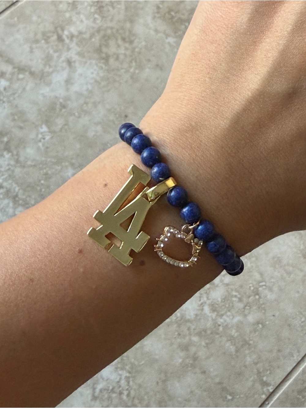 Hello Kitty x Dodgers Inspired Stretch Bracelet